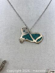 MaxSold Auction: Vintage Silver 925 Jewelry lot, Cat Necklace & Brooch, Fish Earrings & Brooch - Coquitlam (British Columbia, Canada) SELLER MANAGED Downsizing Online Auction - Delestre Avenue