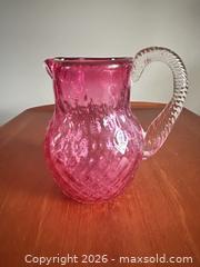 MaxSold Auction: Fenton Cranberry Pitcher.  A - London (Ontario, Canada) PARTNER MANAGED Estate Sale Online Auction - Brixham Crescent