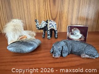 MaxSold Auction: Lot of Small Decorative Figurines and Shell in Resin Cube. A - London (Ontario, Canada) PARTNER MANAGED Estate Sale Online Auction - Brixham Crescent