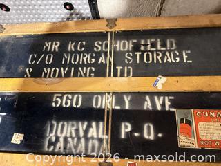 MaxSold Auction: Vintage Steamer Trunk.   C - London (Ontario, Canada) PARTNER MANAGED Estate Sale Online Auction - Brixham Crescent