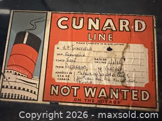 MaxSold Auction: Vintage Steamer Trunk.   C - London (Ontario, Canada) PARTNER MANAGED Estate Sale Online Auction - Brixham Crescent