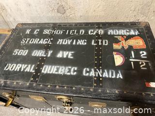 MaxSold Auction: Vintage Steamer Trunk.   C - London (Ontario, Canada) PARTNER MANAGED Estate Sale Online Auction - Brixham Crescent