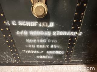 MaxSold Auction: Vintage Steamer Trunk.   C - London (Ontario, Canada) PARTNER MANAGED Estate Sale Online Auction - Brixham Crescent