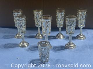 MaxSold Auction: Antique Mexican Sterling Silver Liqueur Glasses - Ottawa (Stittsville)(Ontario, Canada) SELLER MANAGED Downsizing Online Auction - Heritage Grove Crescent