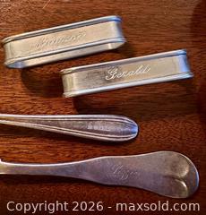 MaxSold Auction: Mixed-Metal Silverplated Flatware & Serveware Set with Commemorative Plate - Augusta (Georgia, USA) PARTNER MANAGED Estate Sale Online Auction - Monte Sano Avenue