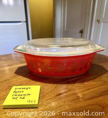 MaxSold Auction: Pyrex Red & White Casserole Dish with Lid - Augusta (Georgia, USA) PARTNER MANAGED Estate Sale Online Auction - Monte Sano Avenue
