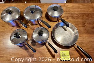 MaxSold Auction: Revere Ware 11-Piece Stainless Steel Copper-Bottom Cookware Set - Augusta (Georgia, USA) PARTNER MANAGED Estate Sale Online Auction - Monte Sano Avenue