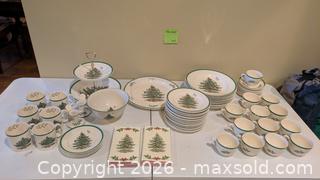 MaxSold Auction: Spode Christmas Tree Ceramic Dinnerware Set, 41+ Pieces - Augusta (Georgia, USA) PARTNER MANAGED Estate Sale Online Auction - Monte Sano Avenue