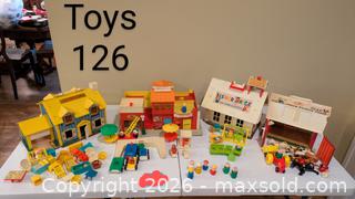 MaxSold Auction: Vintage Fisher-Price Playsets with Houses, Figures & Vehicles - Augusta (Georgia, USA) PARTNER MANAGED Estate Sale Online Auction - Monte Sano Avenue