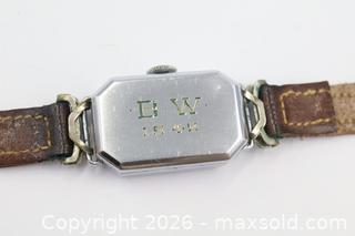 MaxSold Auction: 1930s Benrus Octagonal Manual Wristwatch - Vaughan (Ontario, Canada) PARTNER MANAGED Reseller Online Auction - Steeles Avenue West Suite