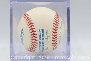 MaxSold Auction: Cal Ripken Jr Autographed Baseball with COA #1 - Vaughan (Ontario, Canada) PARTNER MANAGED Reseller Online Auction - Steeles Avenue West Suite