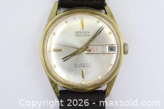 MaxSold Auction: Gruen Automatic Gold-Tone Watch 25 Jewels - Vaughan (Ontario, Canada) PARTNER MANAGED Reseller Online Auction - Steeles Avenue West Suite