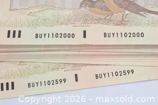 MaxSold Auction: Lot of 100 - Canada 2 Dollar Banknotes 1986, Consecutive Serials - Vaughan (Ontario, Canada) PARTNER MANAGED Reseller Online Auction - Steeles Avenue West Suite