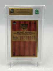 MaxSold Auction: Michael Jordan 1986-87 Fleer Premier Custom Gold Card - MNT 9.5 - Vaughan (Ontario, Canada) PARTNER MANAGED Reseller Online Auction - Steeles Avenue West Suite