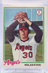 MaxSold Auction: Nolan Ryan 1978 O-Pee-Chee Card - Vaughan (Ontario, Canada) PARTNER MANAGED Reseller Online Auction - Steeles Avenue West Suite