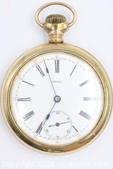 MaxSold Auction: Omega Gold-Filled Mechanical Pocket Watch, working - Vaughan (Ontario, Canada) PARTNER MANAGED Reseller Online Auction - Steeles Avenue West Suite