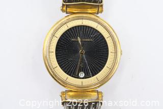 MaxSold Auction: Philippe Charriol Women's Quartz Wristwatch, Black Dial - Vaughan (Ontario, Canada) PARTNER MANAGED Reseller Online Auction - Steeles Avenue West Suite