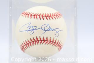MaxSold Auction: Roger Clemens Autographed Baseball with COA - Vaughan (Ontario, Canada) PARTNER MANAGED Reseller Online Auction - Steeles Avenue West Suite