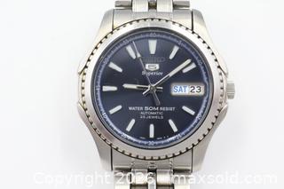 MaxSold Auction: Seiko 5 Superior Automatic 23 Jewels Stainless Steel Watch, working - Vaughan (Ontario, Canada) PARTNER MANAGED Reseller Online Auction - Steeles Avenue West Suite