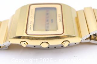 MaxSold Auction: Seiko Digital LCD Quartz Two-Tone Gold/Silver Watch - Vaughan (Ontario, Canada) PARTNER MANAGED Reseller Online Auction - Steeles Avenue West Suite