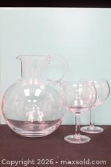 MaxSold Auction: Tiffany & Co. Glass Pitcher and 6 Wine Glasses, with Original Box - Vaughan (Ontario, Canada) PARTNER MANAGED Reseller Online Auction - Steeles Avenue West Suite