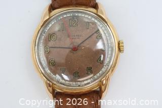 MaxSold Auction: Universal Genève Manual Gold Plated Watch, working - Vaughan (Ontario, Canada) PARTNER MANAGED Reseller Online Auction - Steeles Avenue West Suite