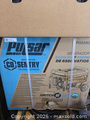 MaxSold Auction: Pulsar PG6580BCO 6580W Dual Fuel Portable Generator - Manalapan Township (New Jersey, USA) SELLER MANAGED Moving Online Auction - Timber Lane