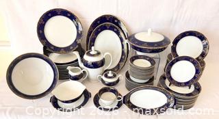 MaxSold Auction: 69 - Piece Rosenthal Classic Rose Cobalt & Gold Porcelain Dinnerware Set - Pleasant Hill (California, USA) PARTNER MANAGED Blackhawk Estate Sale Online Auction - Contra Costa Boulevard