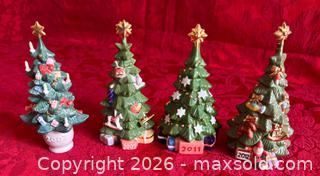 MaxSold Auction: Annual Four Royal Copenhagen Porcelain Christmas Tree Figurines  - Pleasant Hill (California, USA) PARTNER MANAGED Blackhawk Estate Sale Online Auction - Contra Costa Boulevard