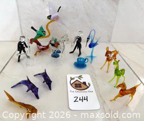MaxSold Auction: Assorted Miniature Blown Glass Animal, Floral & Musical Figurines - Pleasant Hill (California, USA) PARTNER MANAGED Blackhawk Estate Sale Online Auction - Contra Costa Boulevard