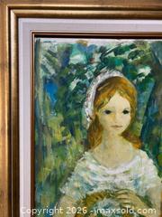 MaxSold Auction: B. Simon Original Oil on Canvas — Children, Fruit, Garden, Framed - Pleasant Hill (California, USA) PARTNER MANAGED Blackhawk Estate Sale Online Auction - Contra Costa Boulevard