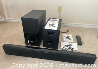 MaxSold Auction: Bose CineMate 1 SR Soundbar with Subwoofer - Black - Pleasant Hill (California, USA) PARTNER MANAGED Blackhawk Estate Sale Online Auction - Contra Costa Boulevard