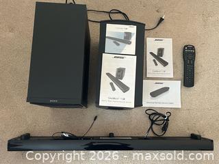 MaxSold Auction: Bose CineMate 1 SR Soundbar with Subwoofer - Black - Pleasant Hill (California, USA) PARTNER MANAGED Blackhawk Estate Sale Online Auction - Contra Costa Boulevard