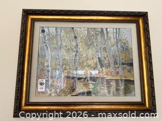 MaxSold Auction: Chinese Embroidered Landscape, Framed, 41 x 33 - Pleasant Hill (California, USA) PARTNER MANAGED Blackhawk Estate Sale Online Auction - Contra Costa Boulevard