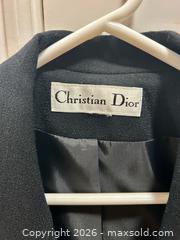 MaxSold Auction: Christian Dior Women's Black Wool Double-Breasted Blazer Size 16+ - Pleasant Hill (California, USA) PARTNER MANAGED Blackhawk Estate Sale Online Auction - Contra Costa Boulevard