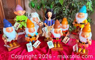 MaxSold Auction: Christian Ulbricht Snow White & Seven Dwarfs + Wooden Räuchermann Set - Pleasant Hill (California, USA) PARTNER MANAGED Blackhawk Estate Sale Online Auction - Contra Costa Boulevard