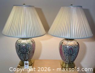 MaxSold Auction: Frederick Cooper Art Nouveau Table Lamp Pair - Pleasant Hill (California, USA) PARTNER MANAGED Blackhawk Estate Sale Online Auction - Contra Costa Boulevard