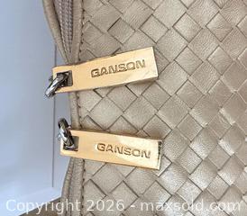 MaxSold Auction: Ganson / Liberty House Black & Gold Leather Shoulder/Crossbody Bag - Pleasant Hill (California, USA) PARTNER MANAGED Blackhawk Estate Sale Online Auction - Contra Costa Boulevard
