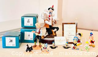 MaxSold Auction: Giuseppe Armani ltd. edition Pinocchio Disney Collector's Lot inc. Walt Disney - Pleasant Hill (California, USA) PARTNER MANAGED Blackhawk Estate Sale Online Auction - Contra Costa Boulevard