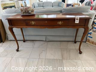 MaxSold Auction: Gordon's Solid Cherry Queen Anne Console Table - Pleasant Hill (California, USA) PARTNER MANAGED Blackhawk Estate Sale Online Auction - Contra Costa Boulevard