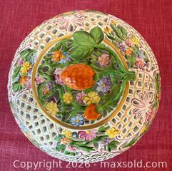 MaxSold Auction: HEREND of Hungary - Porcelain Pierced Lidded Bowl, Crystal Vase & Silver?Plate Pieces - Pleasant Hill (California, USA) PARTNER MANAGED Blackhawk Estate Sale Online Auction - Contra Costa Boulevard