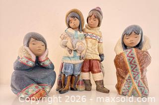 MaxSold Auction: Lladró Porcelain Eskimo Children with Seal Figurine Model 12227 - Pleasant Hill (California, USA) PARTNER MANAGED Blackhawk Estate Sale Online Auction - Contra Costa Boulevard
