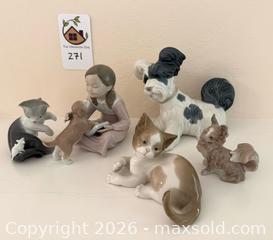 MaxSold Auction: Lladró Porcelain Figurine Set - Girl with Animals (Cats/Dogs) - Pleasant Hill (California, USA) PARTNER MANAGED Blackhawk Estate Sale Online Auction - Contra Costa Boulevard