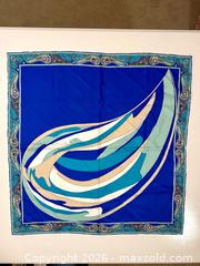 MaxSold Auction: Lot of 2 Silk Emilio Pucci Scarves — Paisley & Abstract - Pleasant Hill (California, USA) PARTNER MANAGED Blackhawk Estate Sale Online Auction - Contra Costa Boulevard