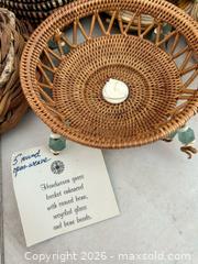 MaxSold Auction: Mixed Handwoven Basket & Trinket Box Lot, 6–10 Pieces - Pleasant Hill (California, USA) PARTNER MANAGED Blackhawk Estate Sale Online Auction - Contra Costa Boulevard