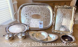 MaxSold Auction: Mixed Silver-Plate Serving & Tableware Lot by Wallace, Rogers & Academy - Pleasant Hill (California, USA) PARTNER MANAGED Blackhawk Estate Sale Online Auction - Contra Costa Boulevard