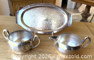 MaxSold Auction: Mixed Silver-Plate Serving & Tableware Lot by Wallace, Rogers & Academy - Pleasant Hill (California, USA) PARTNER MANAGED Blackhawk Estate Sale Online Auction - Contra Costa Boulevard