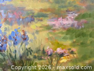 MaxSold Auction: Original Oil on Canvas Landscape & Botanical Painting, Framed - Pleasant Hill (California, USA) PARTNER MANAGED Blackhawk Estate Sale Online Auction - Contra Costa Boulevard