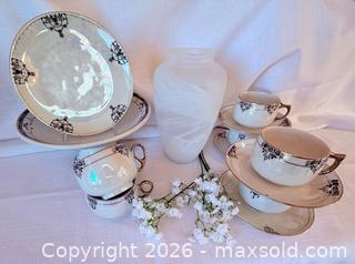MaxSold Auction: Royal Bavarian Teacup & Saucer Set with Cake Plate and Vase - Pleasant Hill (California, USA) PARTNER MANAGED Blackhawk Estate Sale Online Auction - Contra Costa Boulevard
