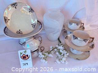 MaxSold Auction: Royal Bavarian Teacup & Saucer Set with Cake Plate and Vase - Pleasant Hill (California, USA) PARTNER MANAGED Blackhawk Estate Sale Online Auction - Contra Costa Boulevard